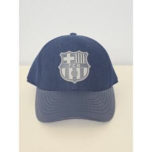 Fi Collection FC Barcelona Barca Hat Navy S/M Soccer Cap FCB Football Fan Gear